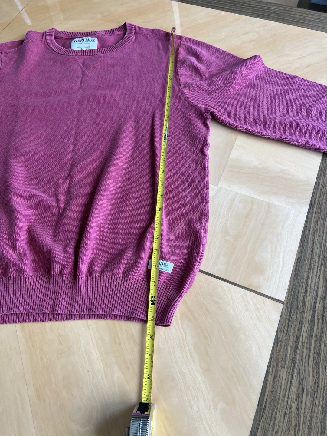 Heritage Mens Pink Crewneck Sweater - photo 4