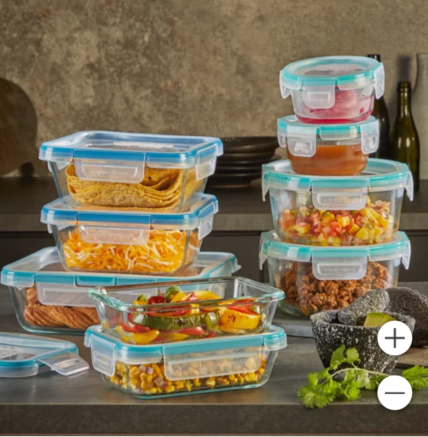 Pyrex Glass Food Storage Container Set with Lids