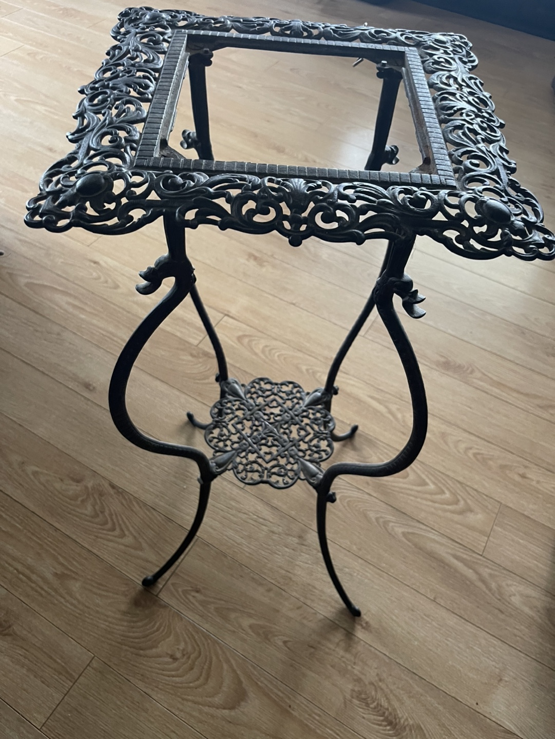 Ornate Cast Iron Plant Stand - photo 2