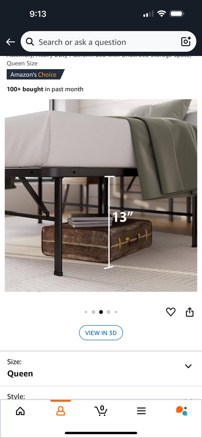 Queen SmartBase Deluxe Metal Bed frame - photo 5