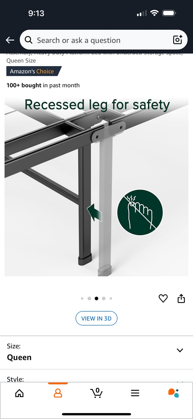 Queen SmartBase Deluxe Metal Bed frame - photo 4
