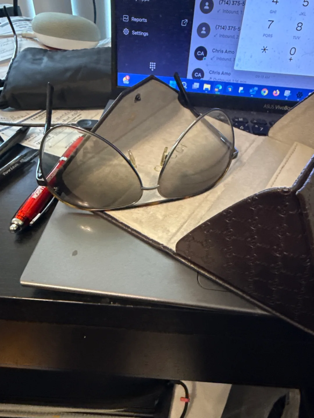 Gucci Aviator Sunglasses with Case image indicator(5)