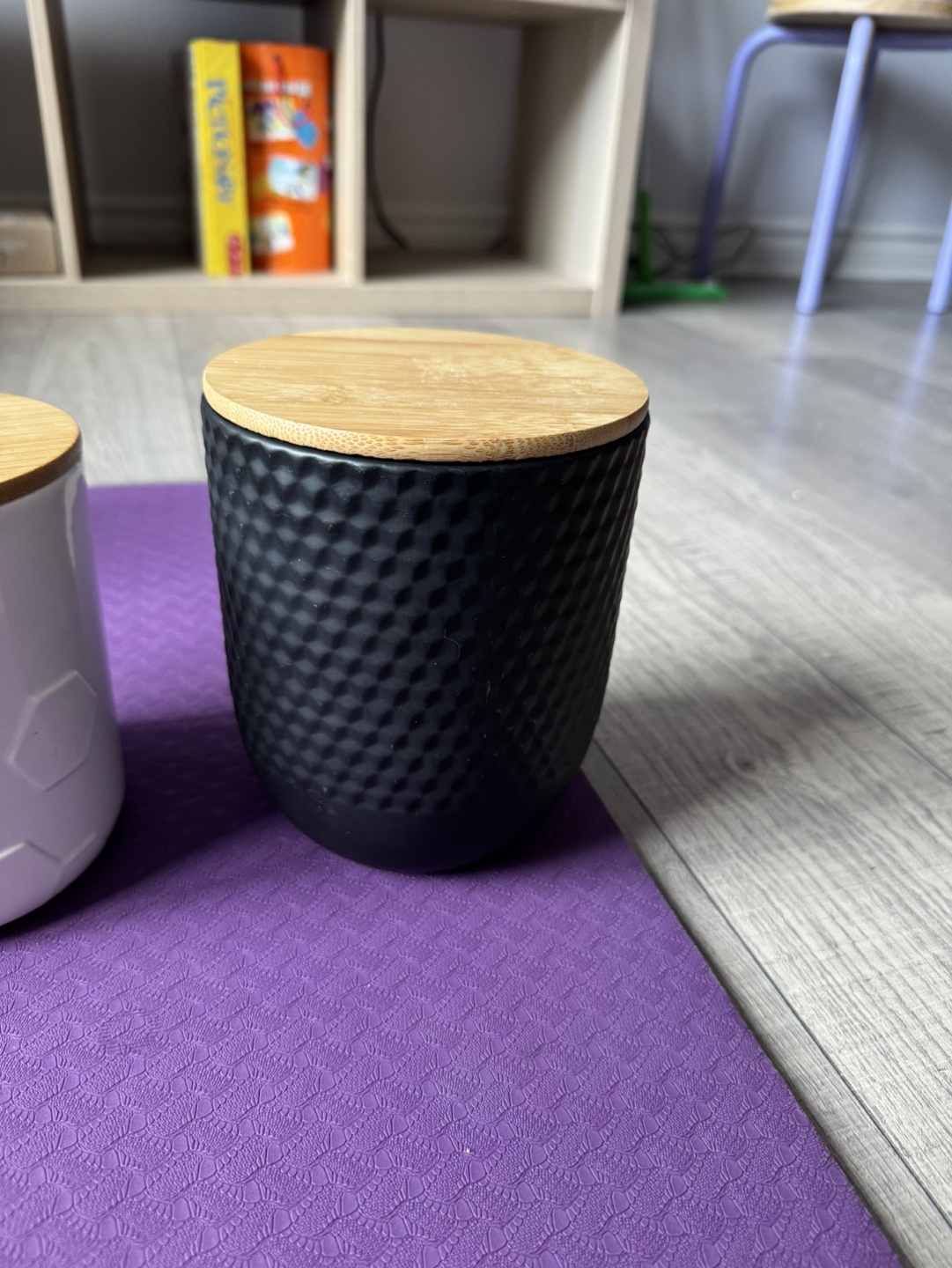 Set of Four Ceramic Canisters with Bamboo Lids - photo 2
