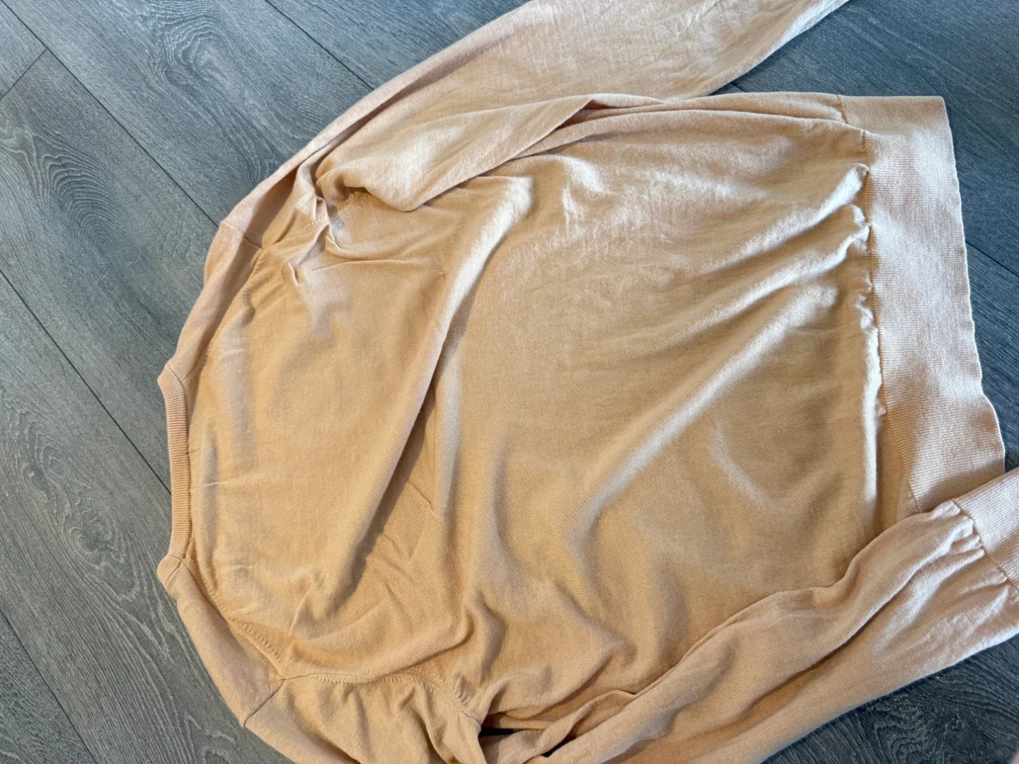 Women's UNIQLO light coral Long-Sleeve Sweater - Size L/G image indicator(3)