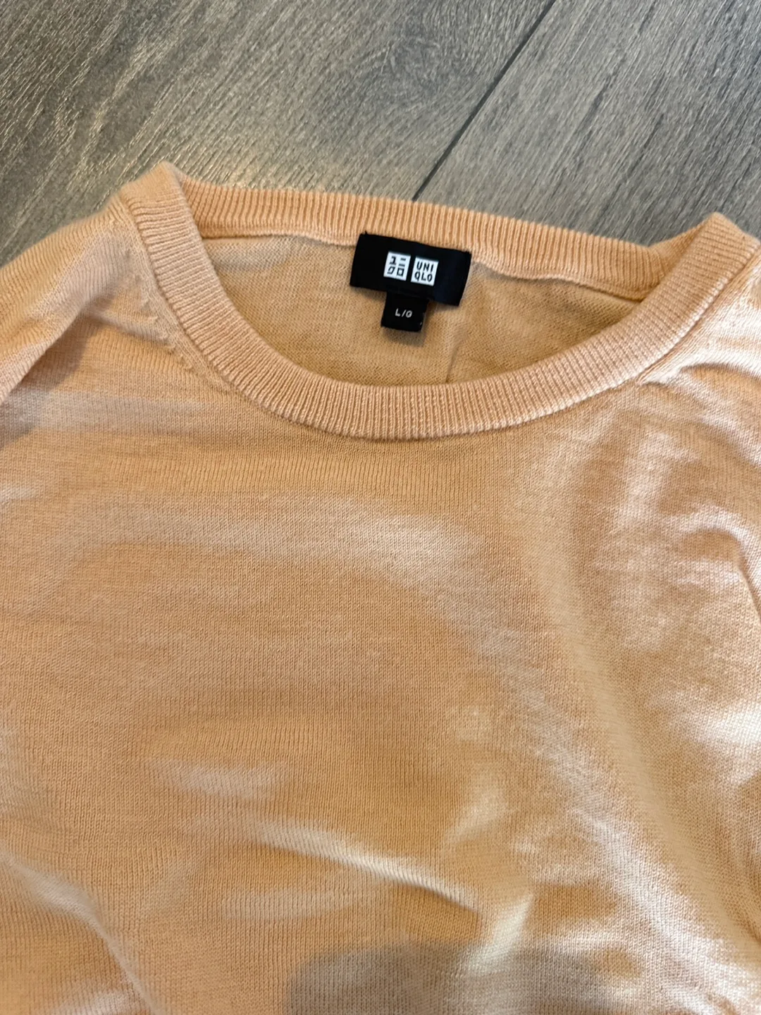 Women's UNIQLO light coral Long-Sleeve Sweater - Size L/G image indicator(2)