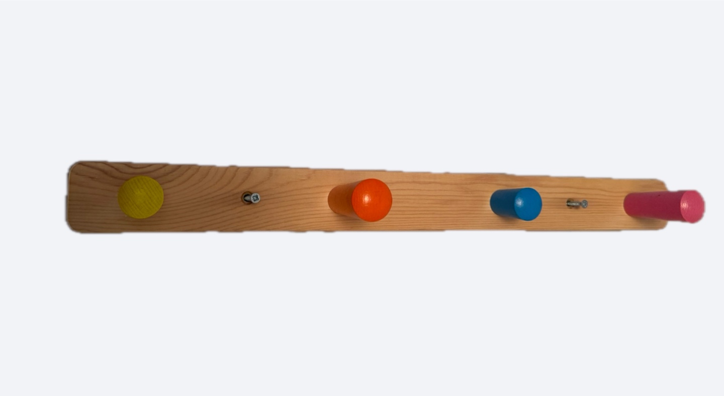 #freecycle // Colorful Wooden Wall Hook Rack