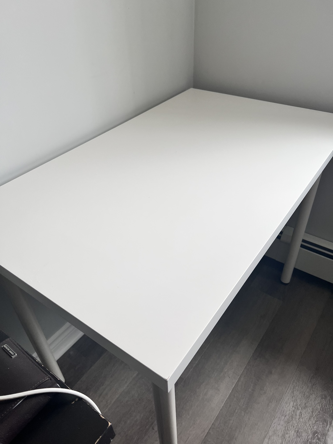 IKEA WHITE STUDY DESK - photo 2