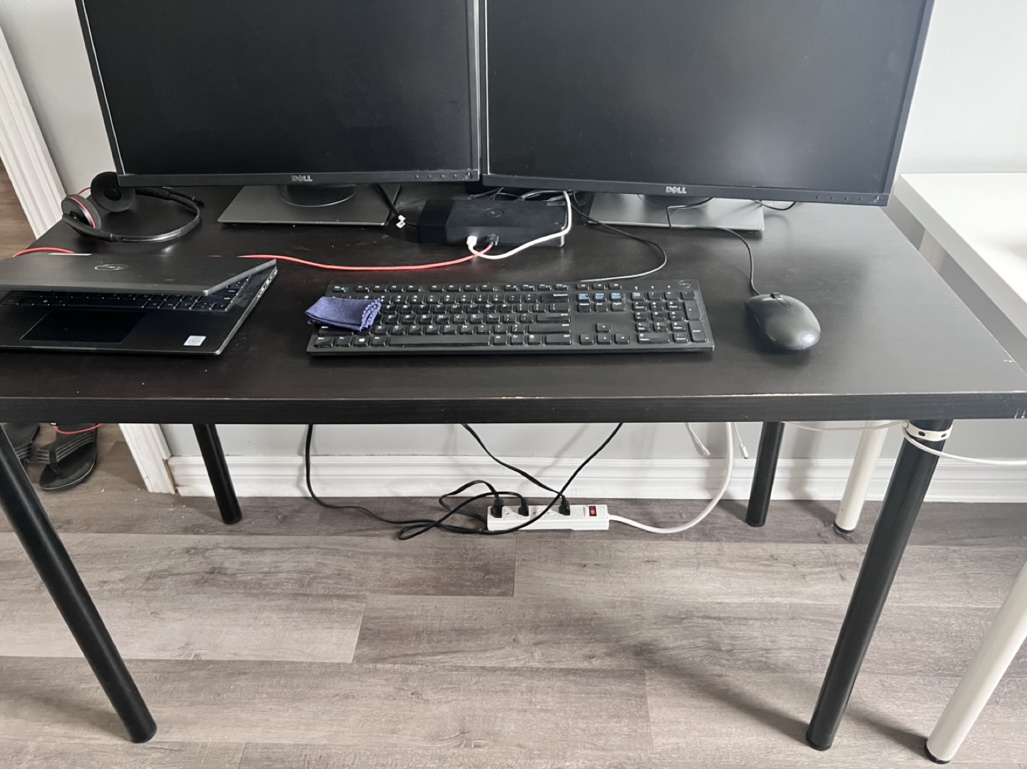 IKEA Black study desk - photo 2