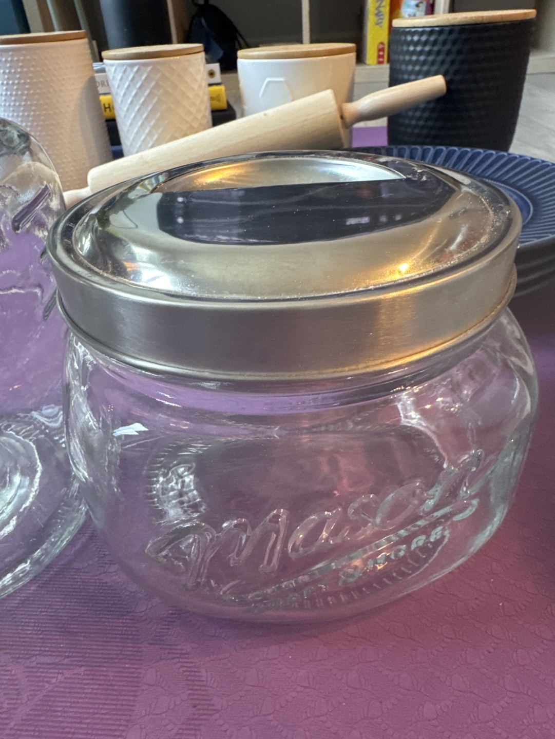 Set of 3 Mason Craft & More Glass Jars with Metal Lids - photo 4