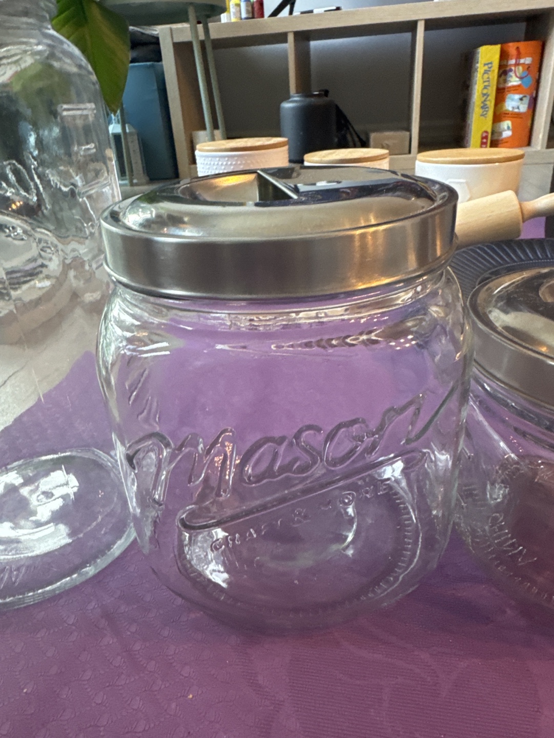 Set of 3 Mason Craft & More Glass Jars with Metal Lids - photo 3