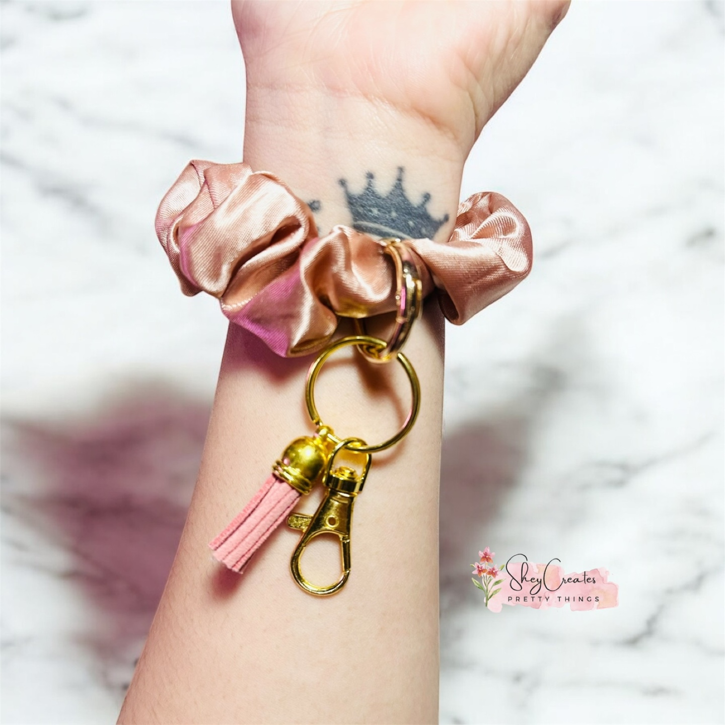 Silk Scrunchie Keyholder - photo 2