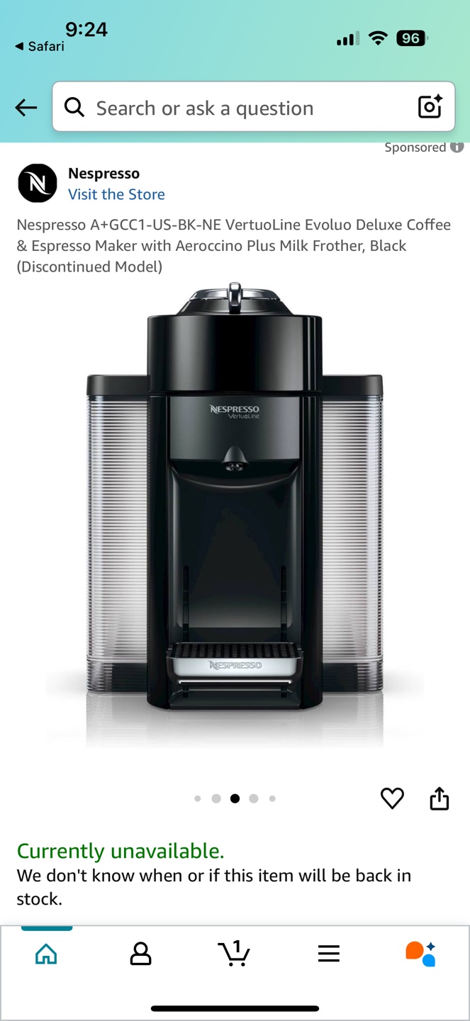 Nespresso Coffee & Espresso Maker with coffee capsules - photo 2