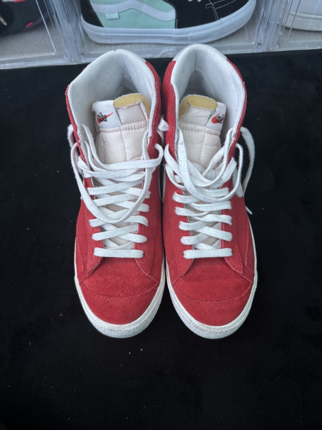 Nike Blazer Mid 77 Suede Habanero Red-White-Sail Sz 11