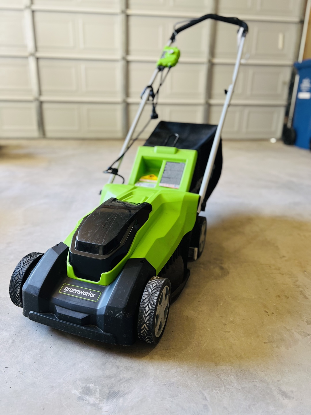 Greenworks Corded Lawn Mower - Excellent Condition