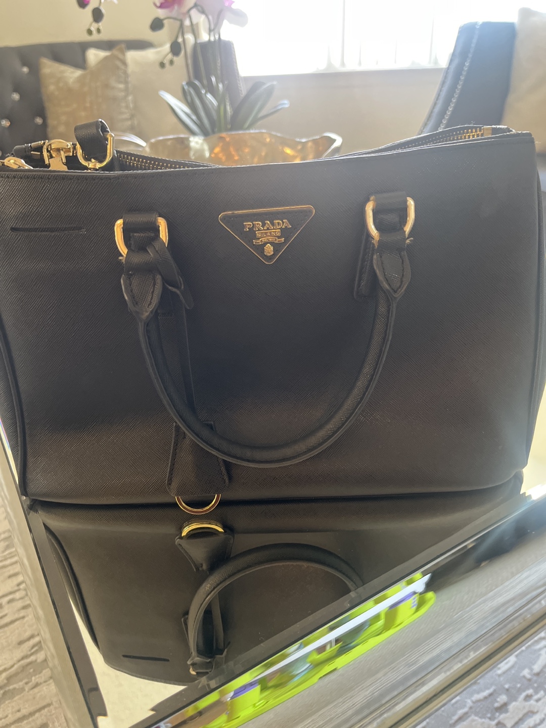 Prada Black Leather Handbag