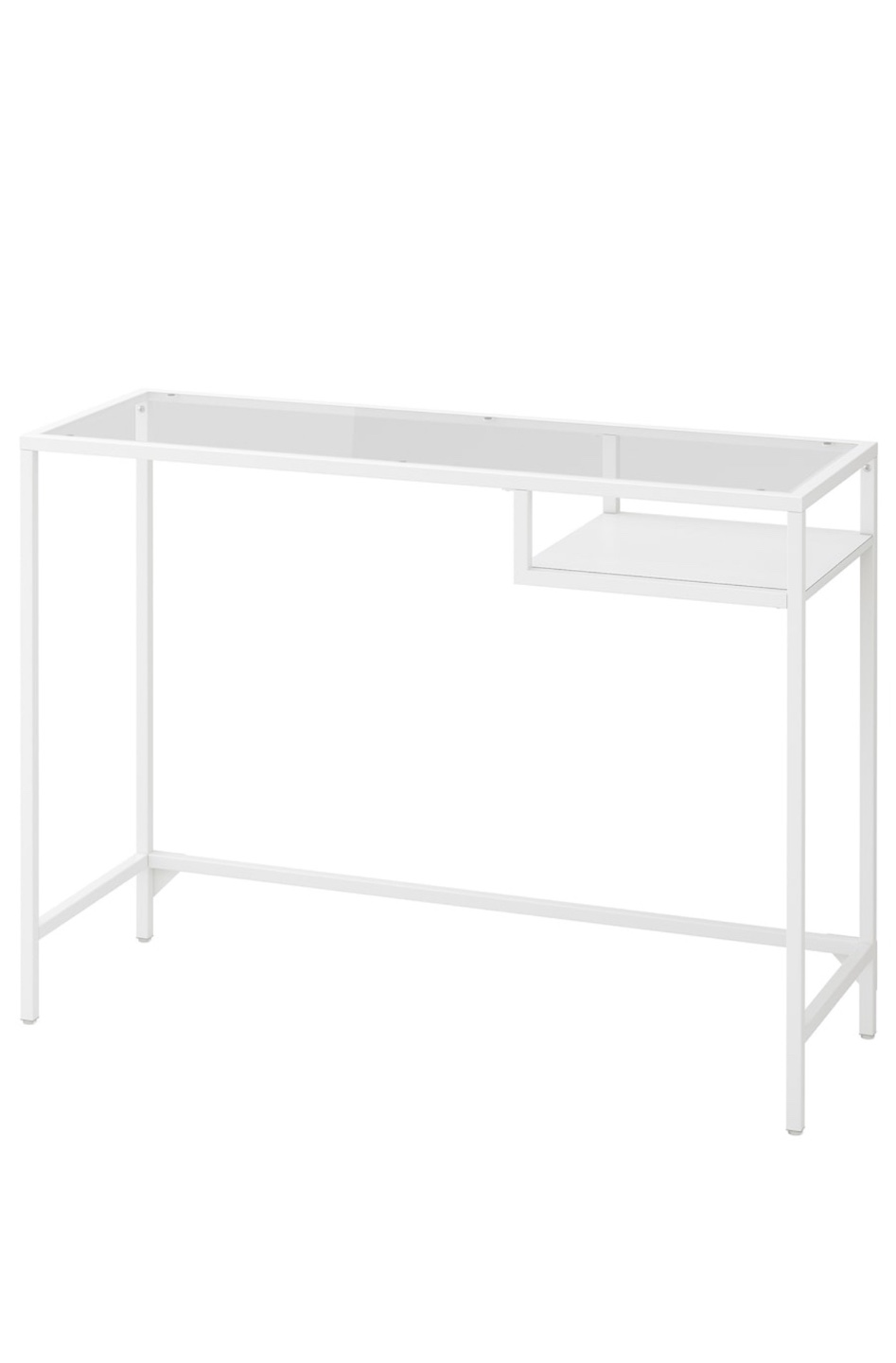 IKEA VITTSJÖ Desk - White Glass Top - photo 2