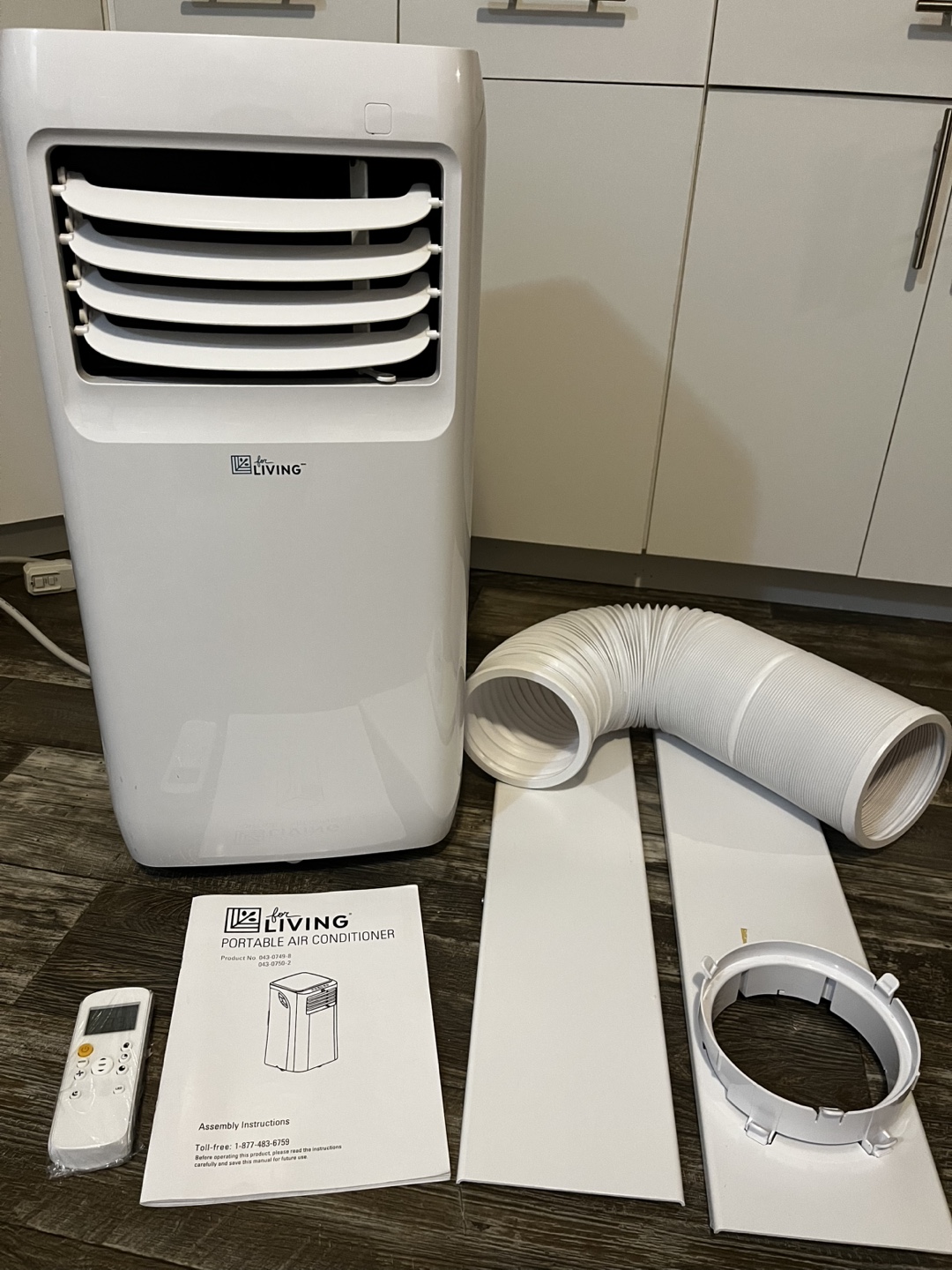 Portable air conditioner & window kit accessories