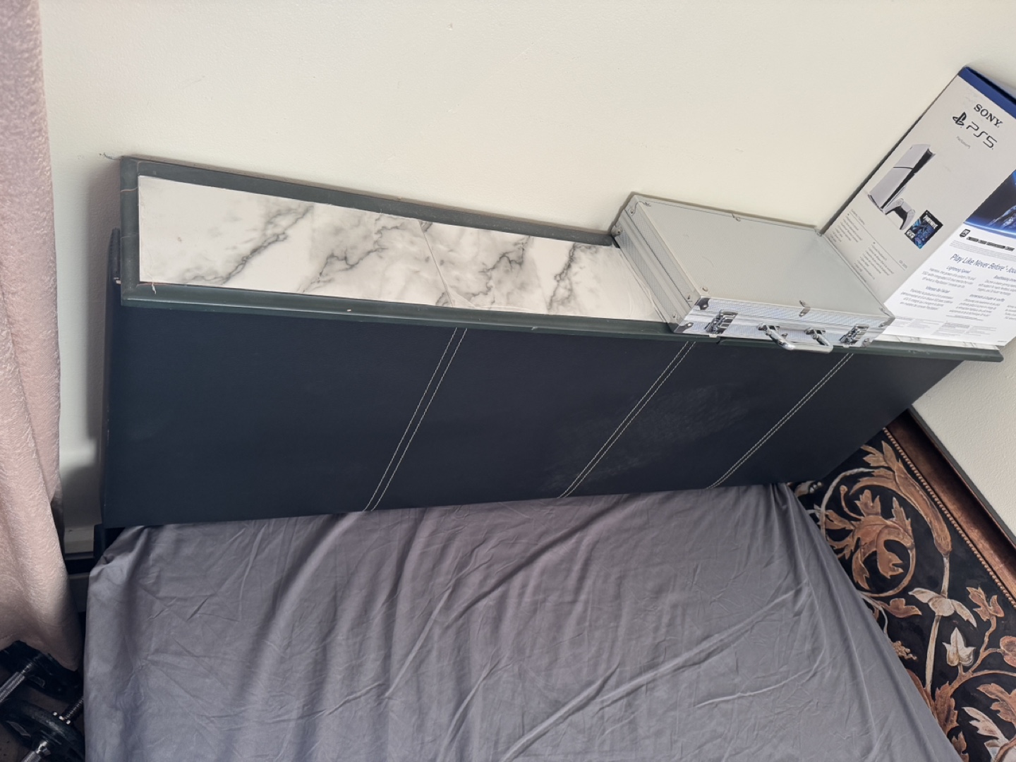 Double Platform Bed Frame with Storage Drawers - photo 3