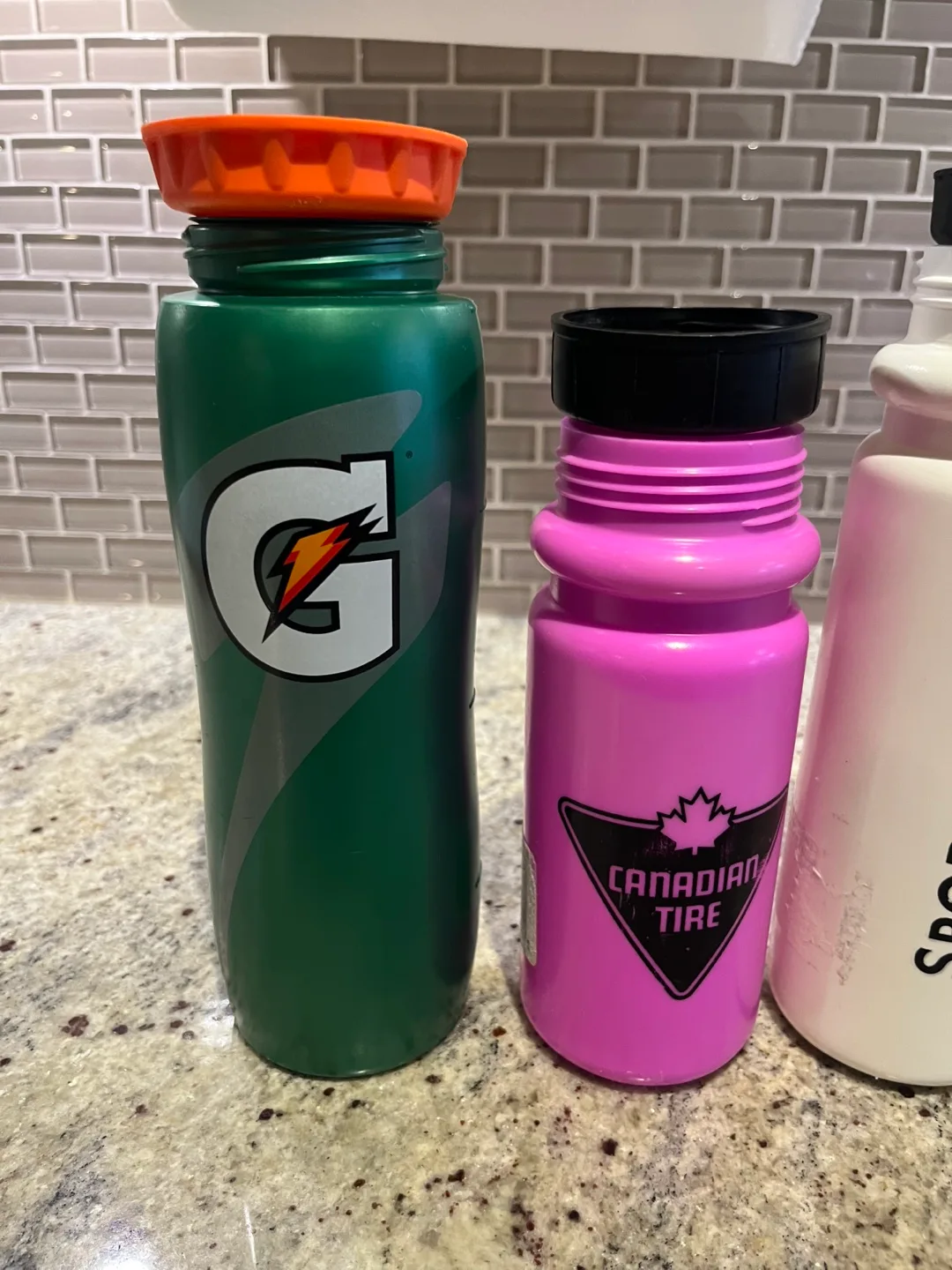 Five Assorted Water Bottles and Travel Mug image indicator(2)