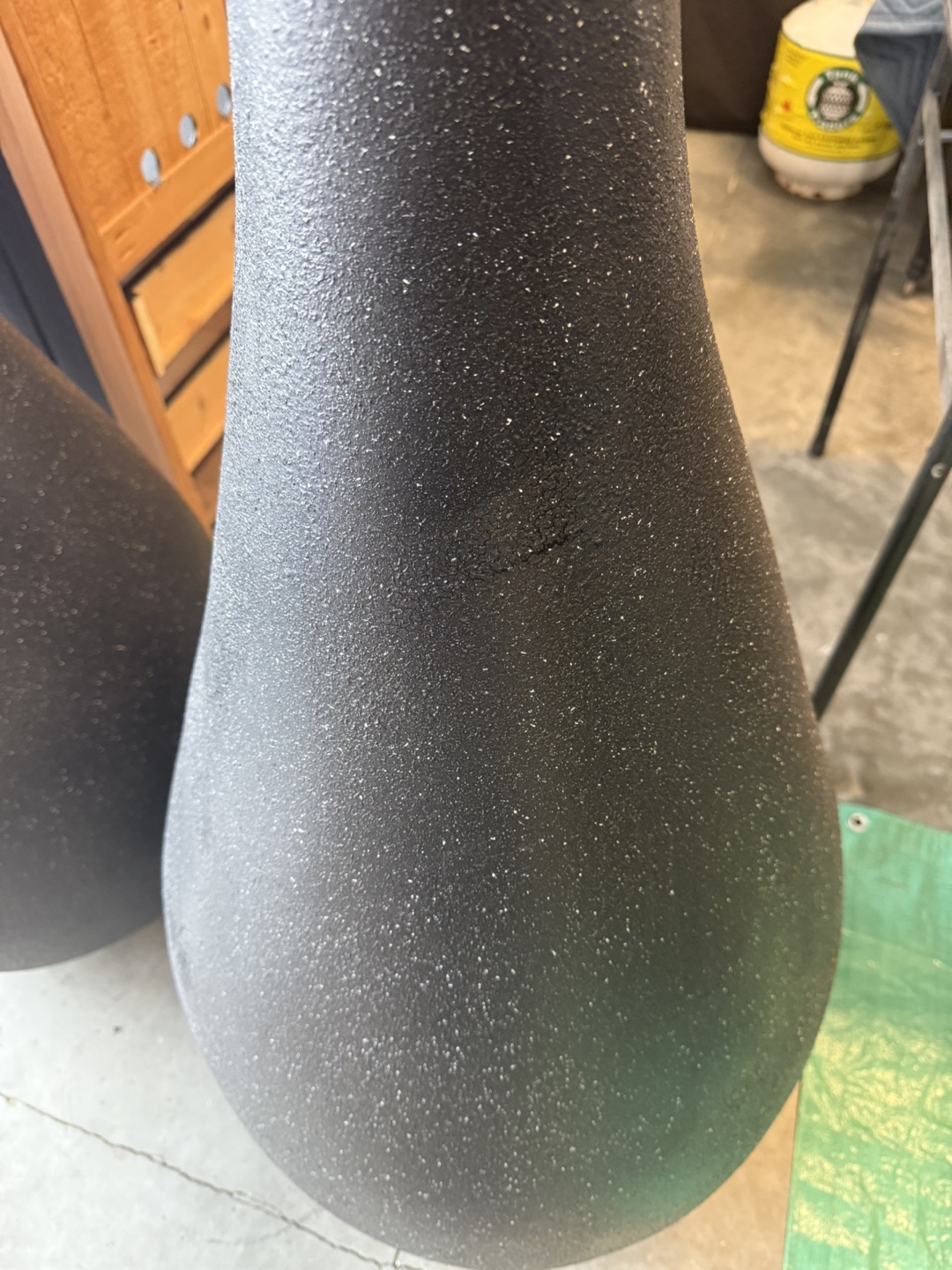 Pair of Large Black Vases - photo 2
