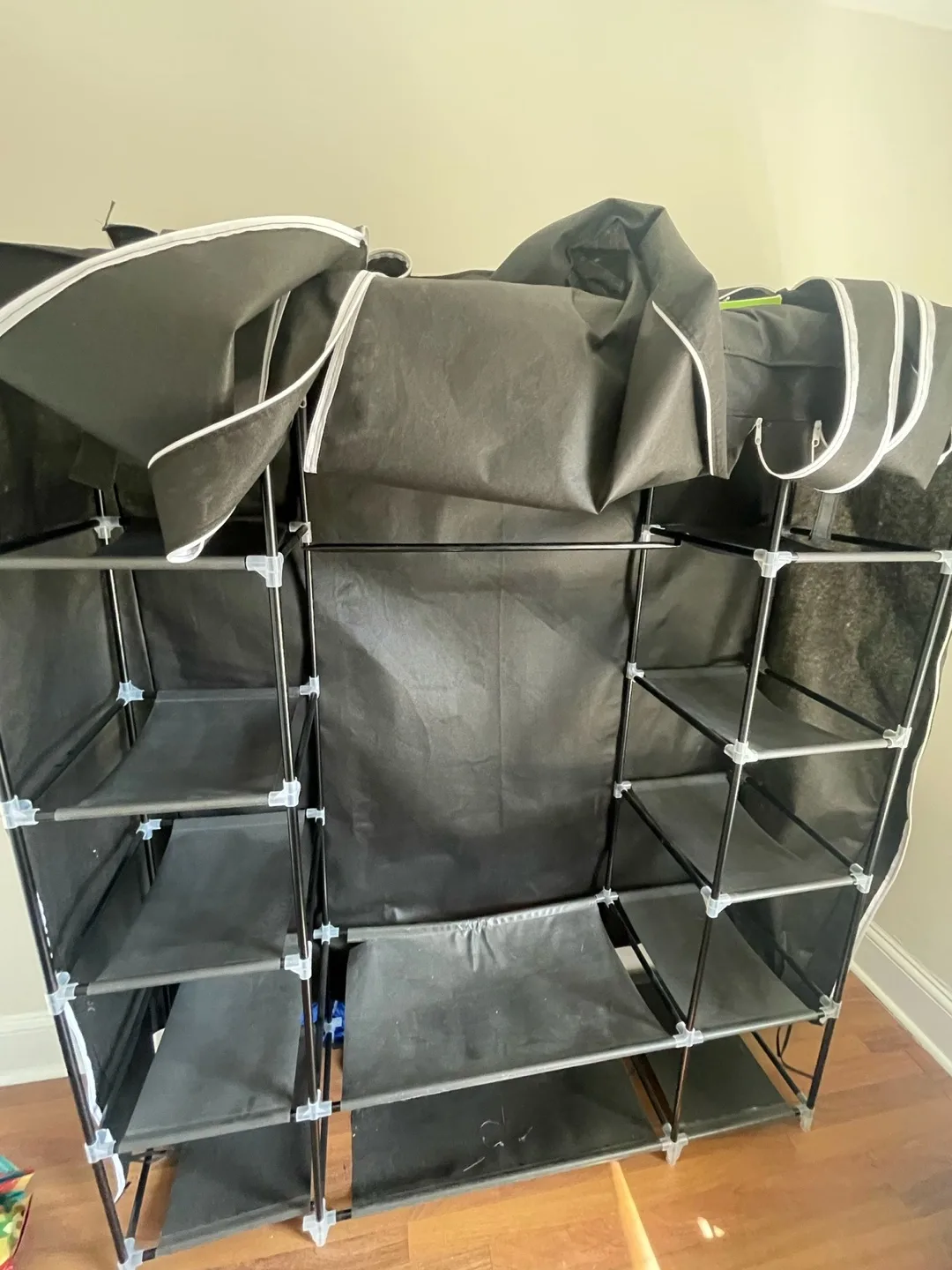 Black Fabric Closet Organiser thumbnail