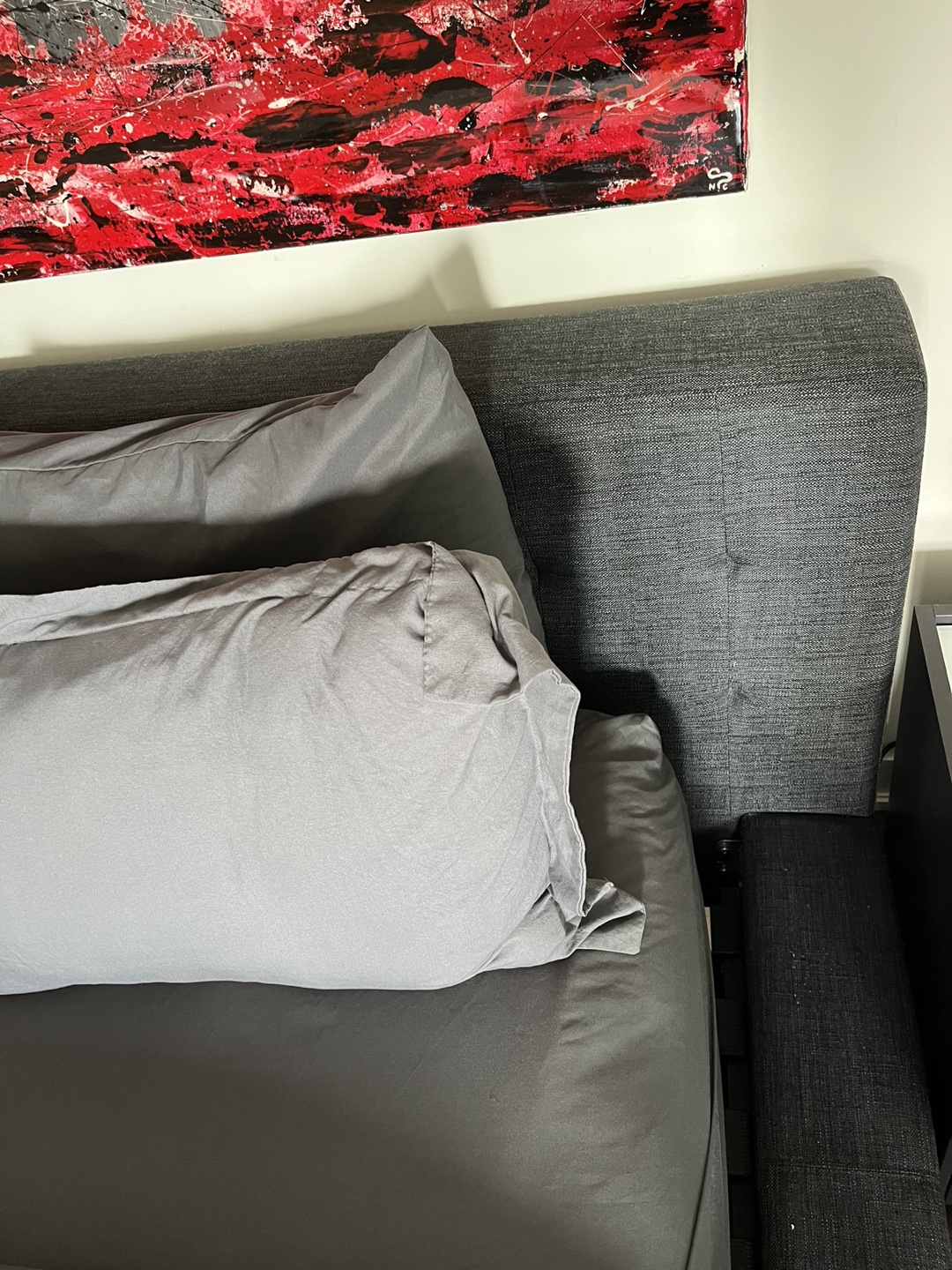 Modern Queen Platform Bed Frame + night table - photo 2