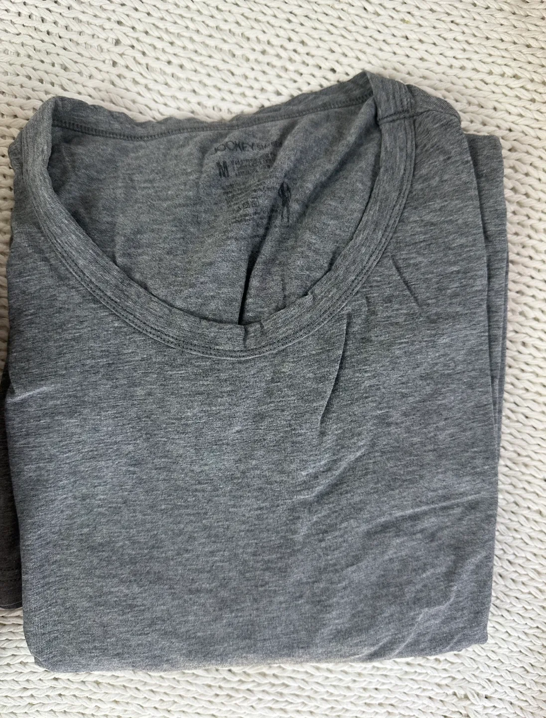 🌸 Lot (7) M (S) Jockey Men's Gray T-Shirts #freecycle image indicator(4)