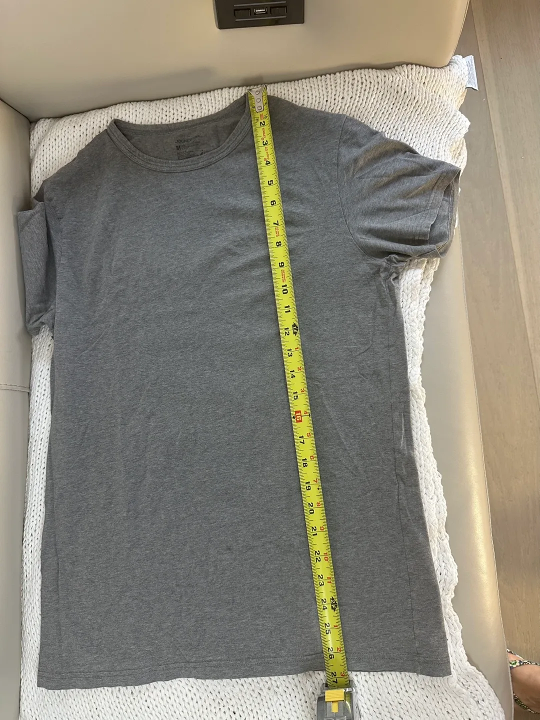 🌸 Lot (7) M (S) Jockey Men's Gray T-Shirts #freecycle image indicator(7)