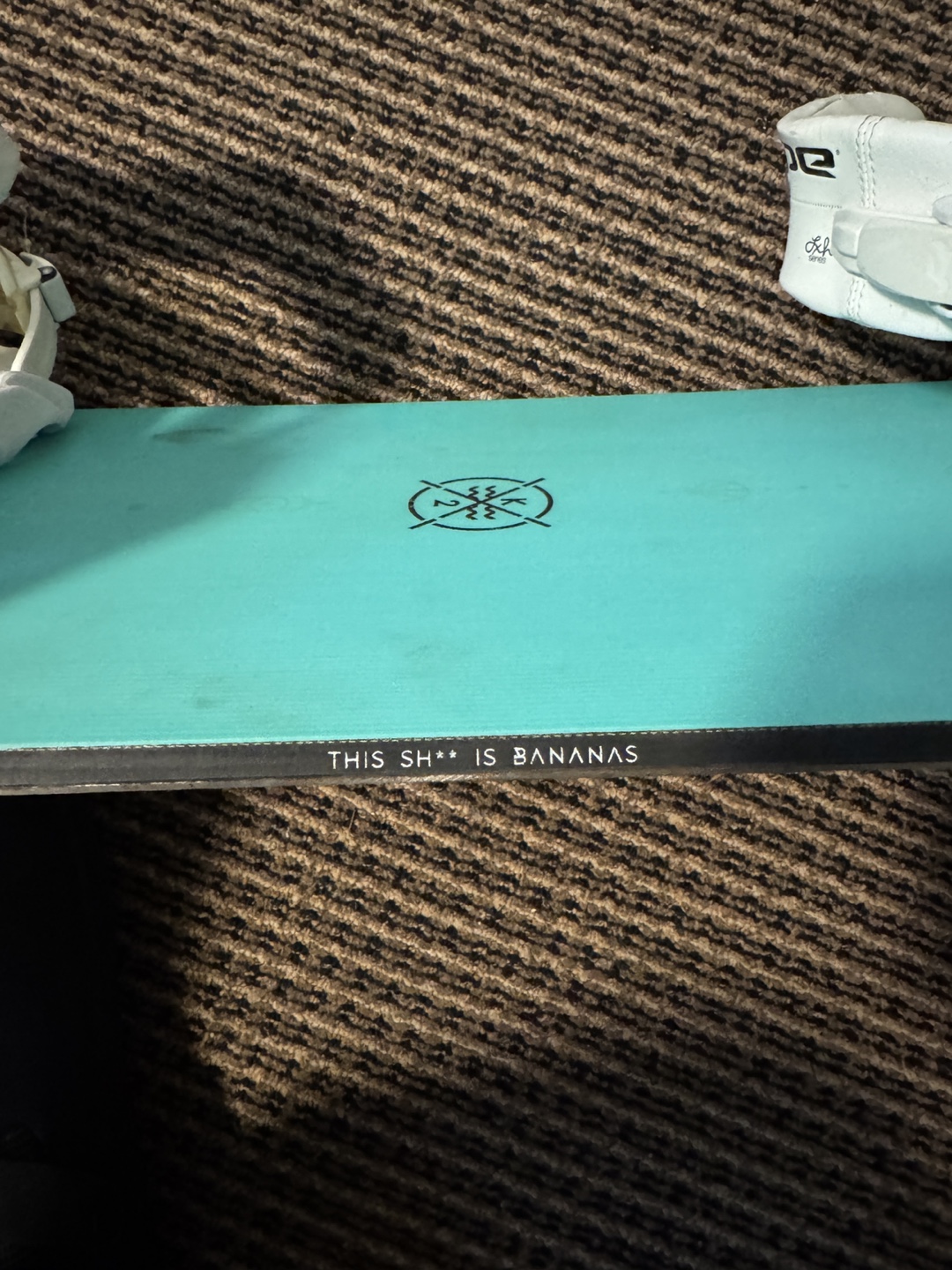 Used Never Summer Banana Split Snowboard with Bindings - photo 3