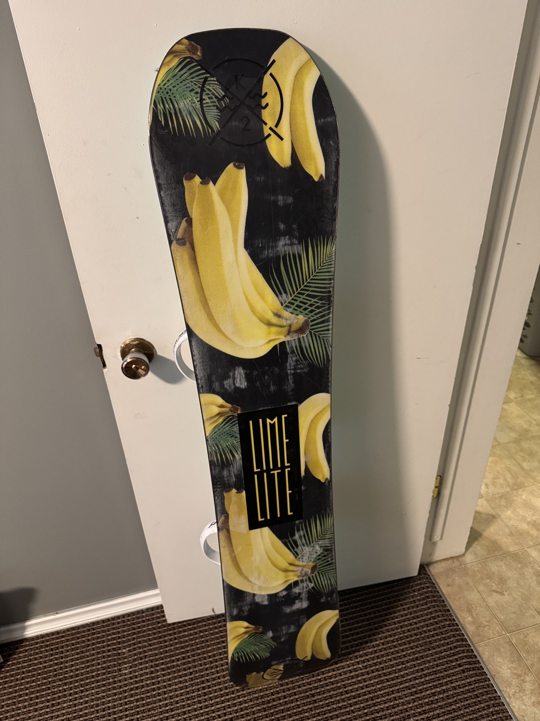 Used Never Summer Banana Split Snowboard with Bindings - photo 2