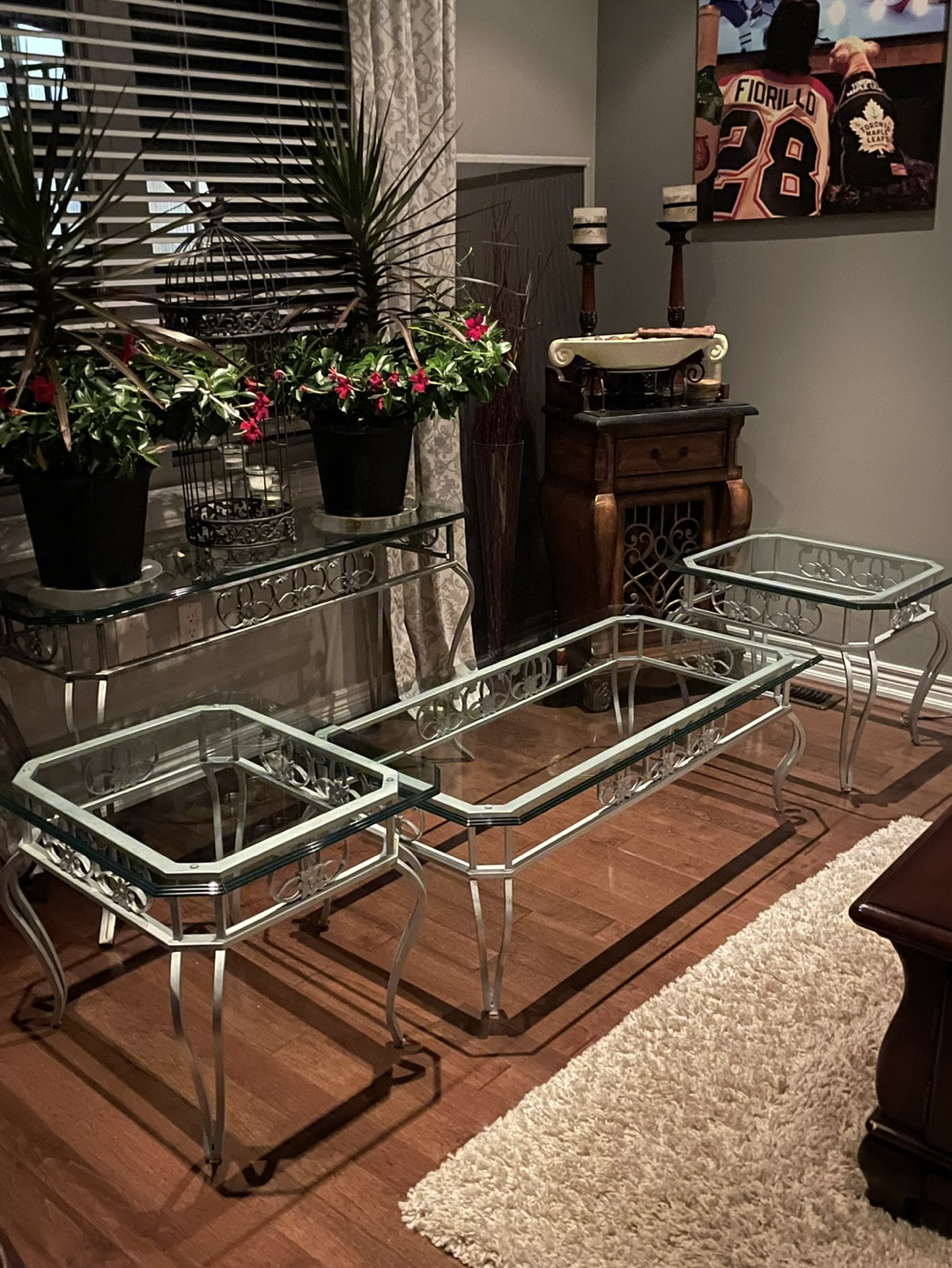 Luxury Coffee Table set with Thick Decor Edge Glass Tops - photo 2