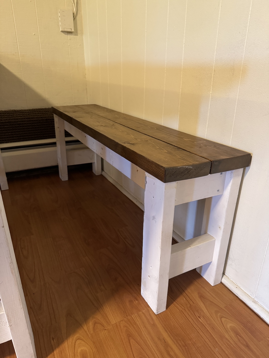 Farmhouse Dining Table Set with Bench and Two Chairs - photo 5