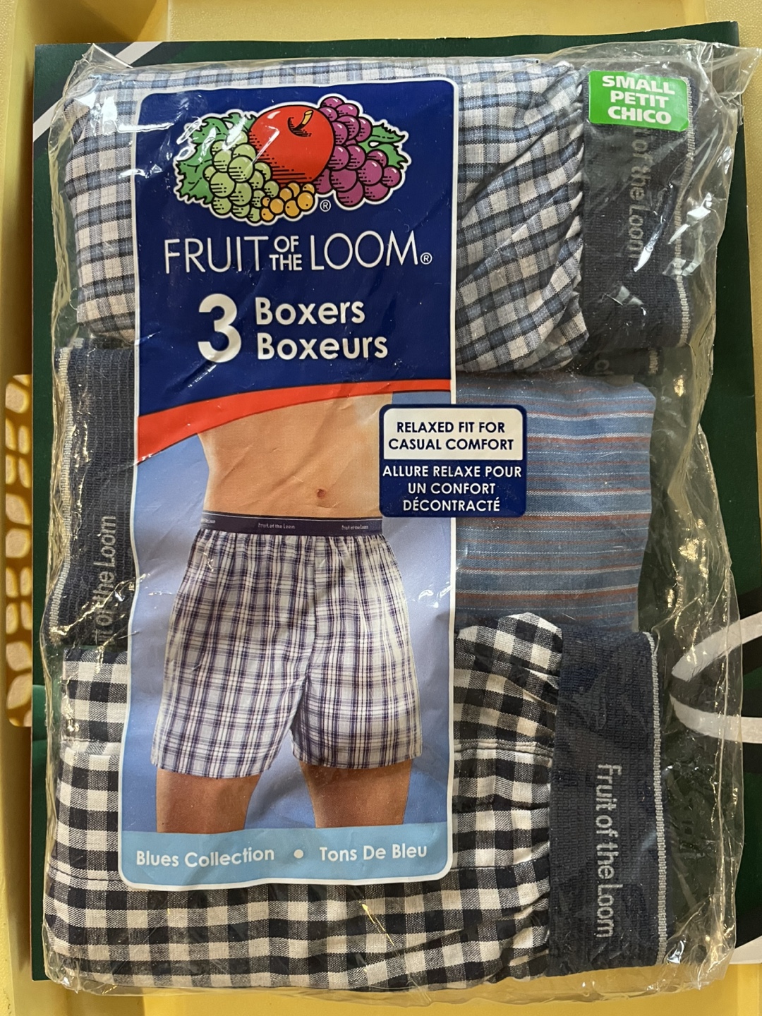 Fruit of the Loom Men's Boxers 3-Pack - Small Petite