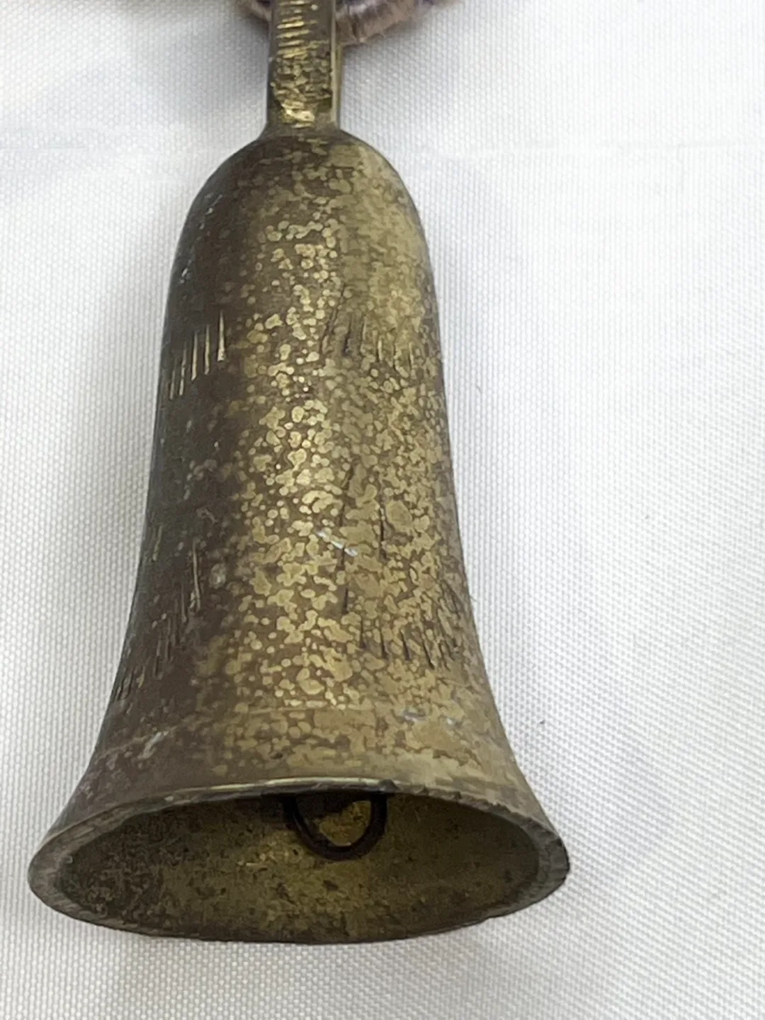 Vintage Brass bell door chimes 60s groovy image indicator(3)