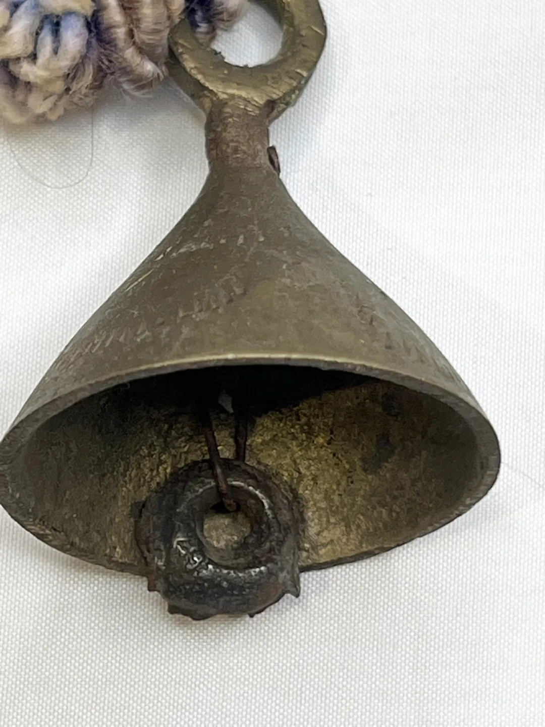 Vintage Brass bell door chimes 60s groovy image indicator(2)