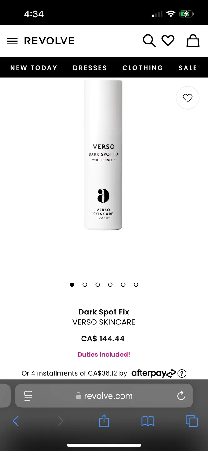 Verso dark spot fix with retinol, retails $125+ image indicator(2)