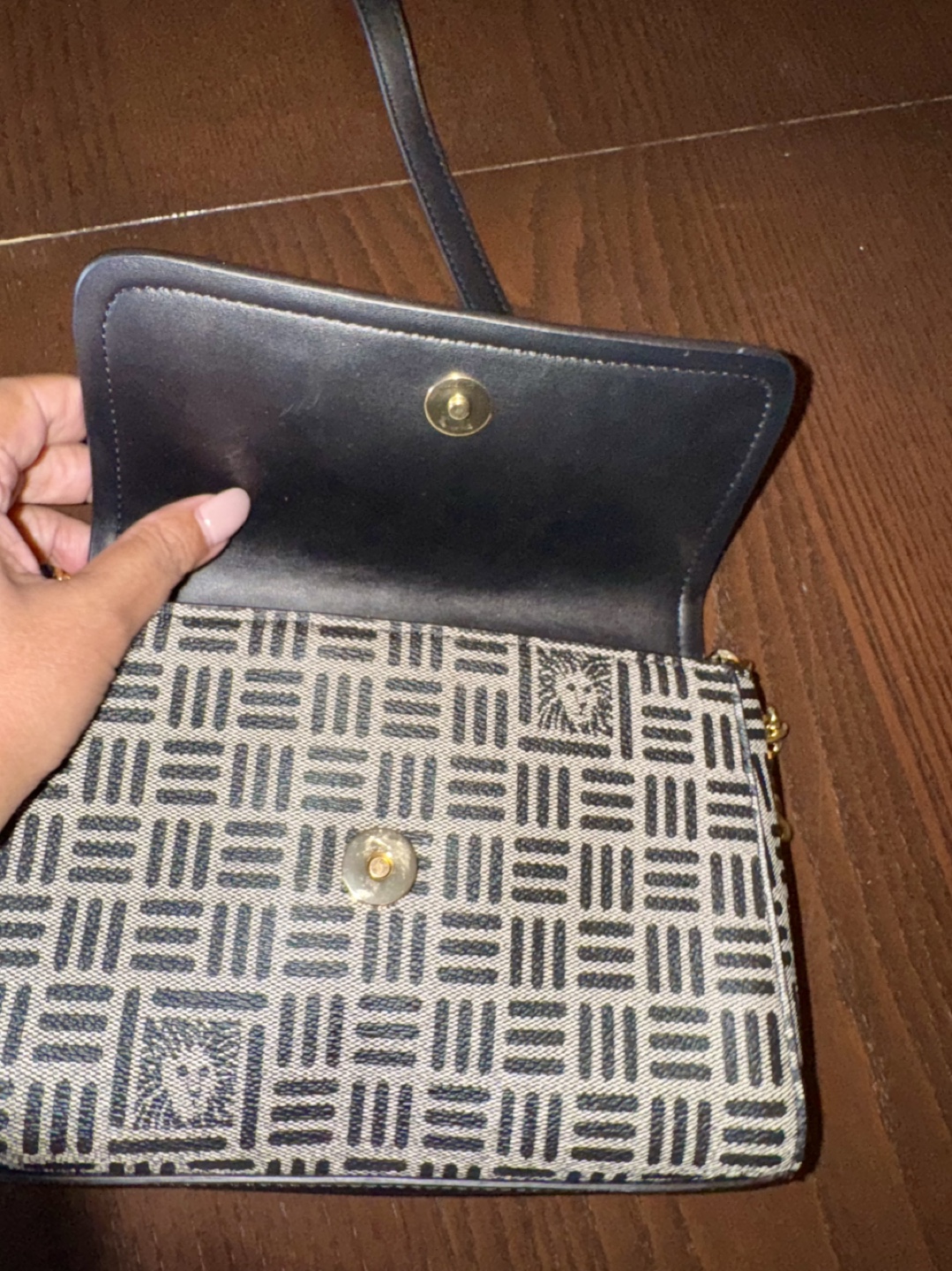 Anne Klein Black and Grey Crossbody Bag - photo 5