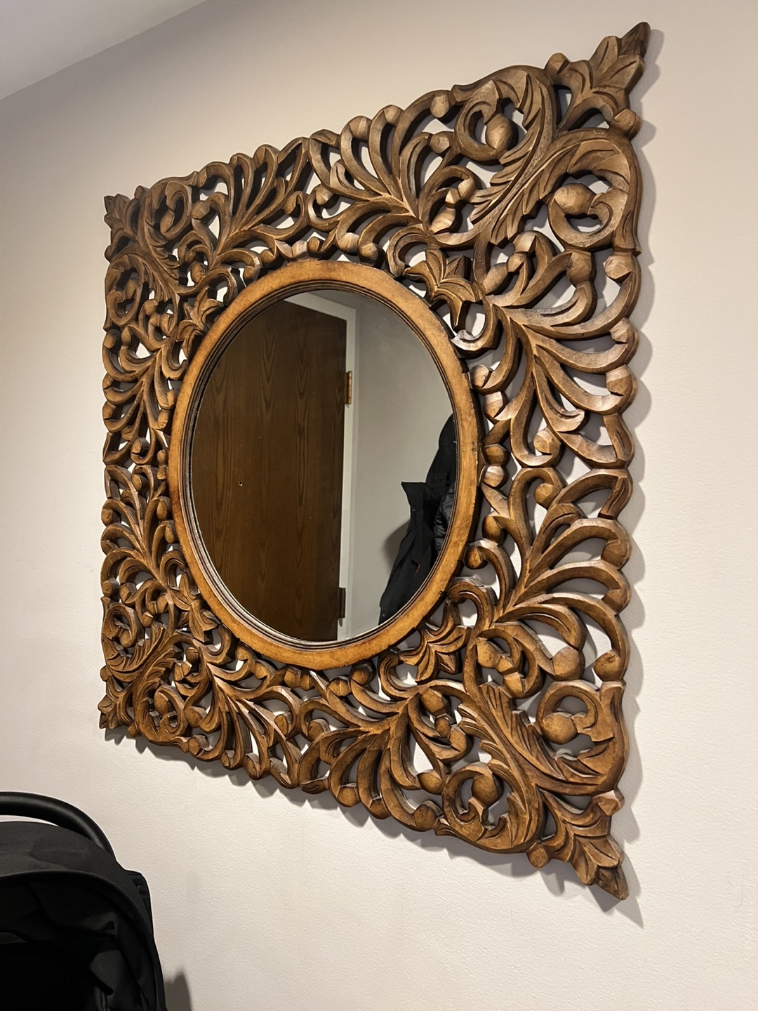 MOVING SALE: Ornate Wooden Wall Mirror