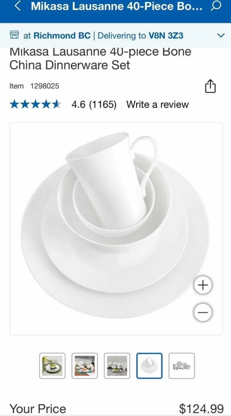 Mikasa Lausanne 40-Piece Bone China Dinnerware Set image indicator(2)