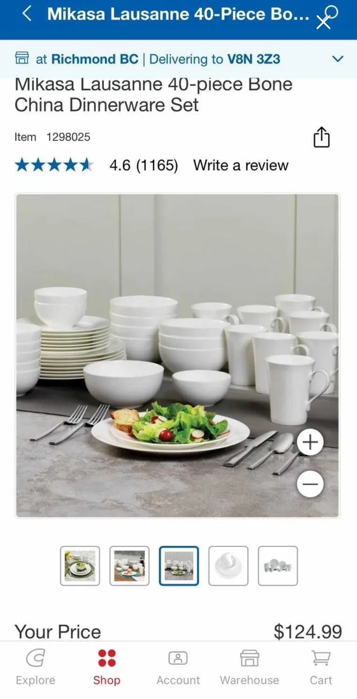 Mikasa Lausanne 40-Piece Bone China Dinnerware Set image indicator(3)