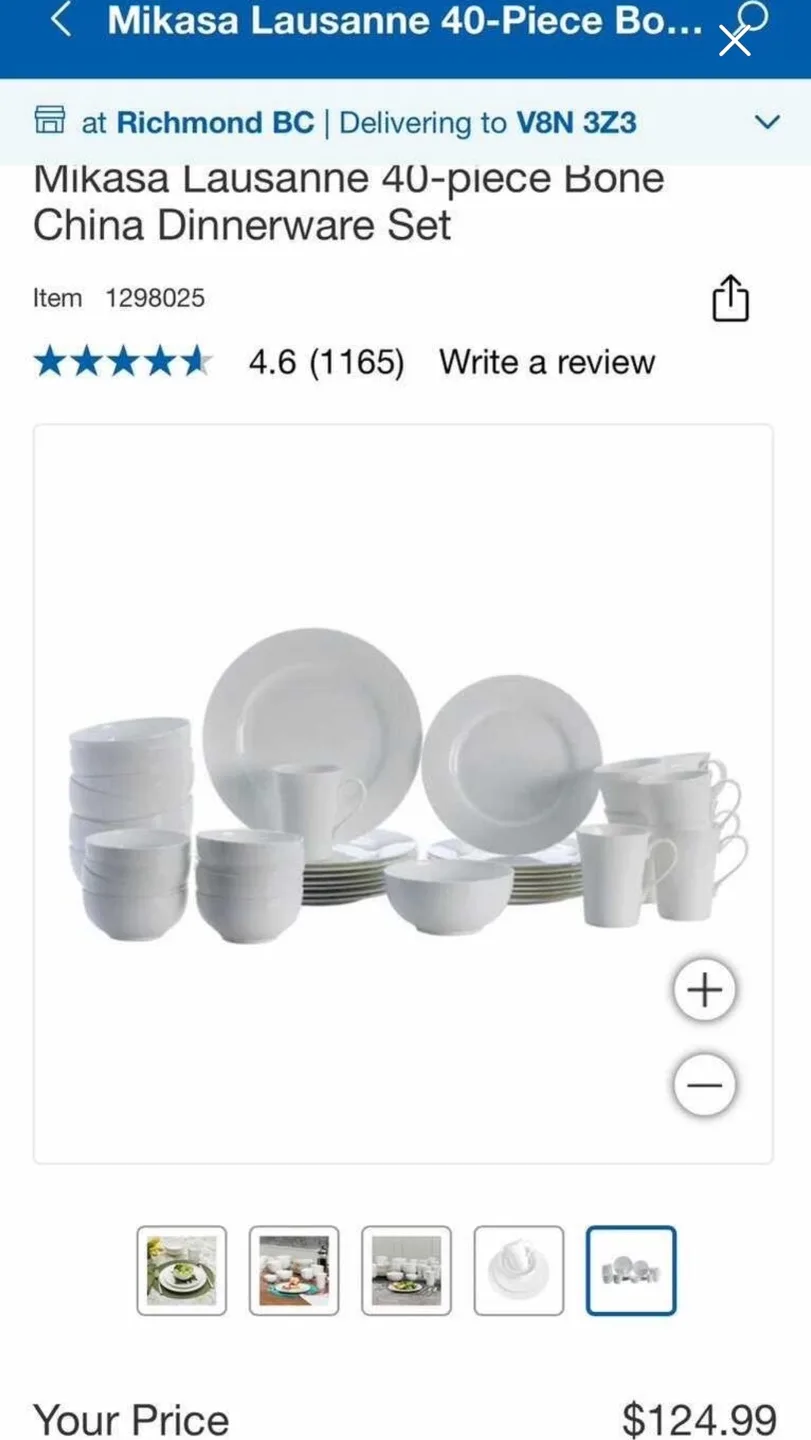 Mikasa Lausanne 40-Piece Bone China Dinnerware Set image indicator(4)