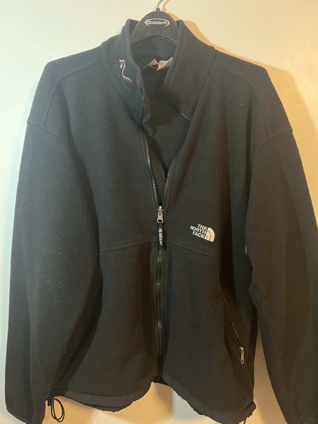 Vintage North Face fleece jacket. Full zip. Two pockets. Size XL