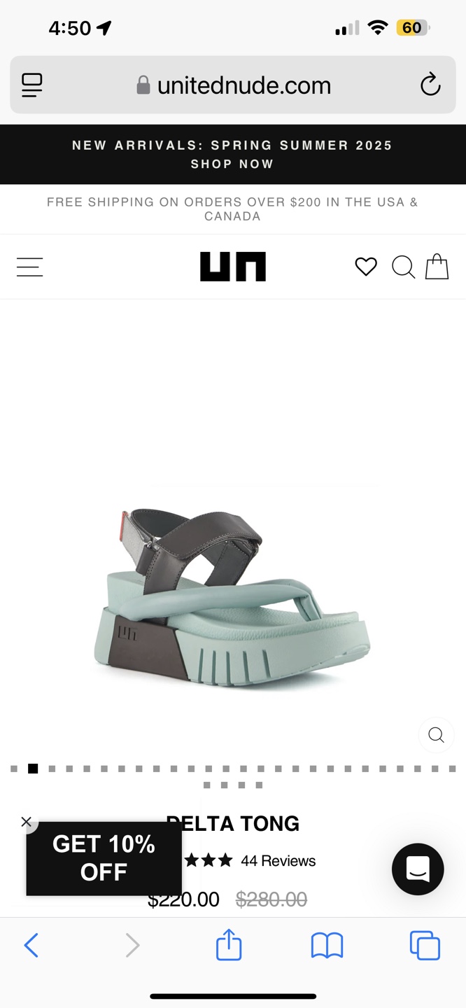 United Nude Delta Tong Sandals - Mint Green - photo 4