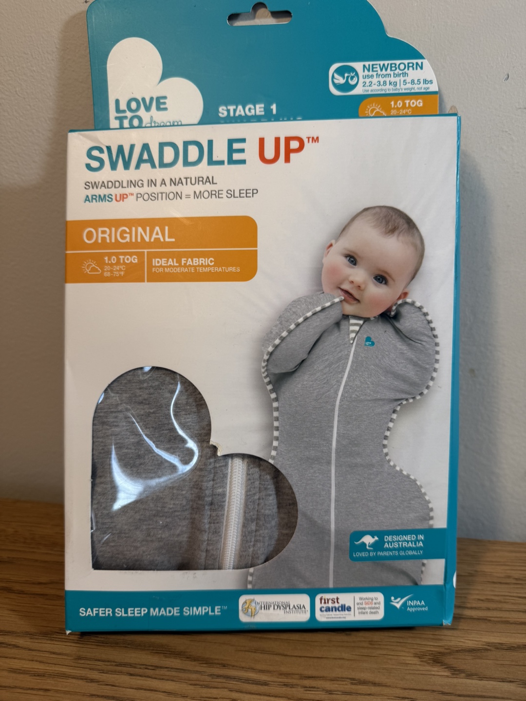 Love To Dream Swaddle UP Stage 1 Swaddling Wrap, Newborn Size