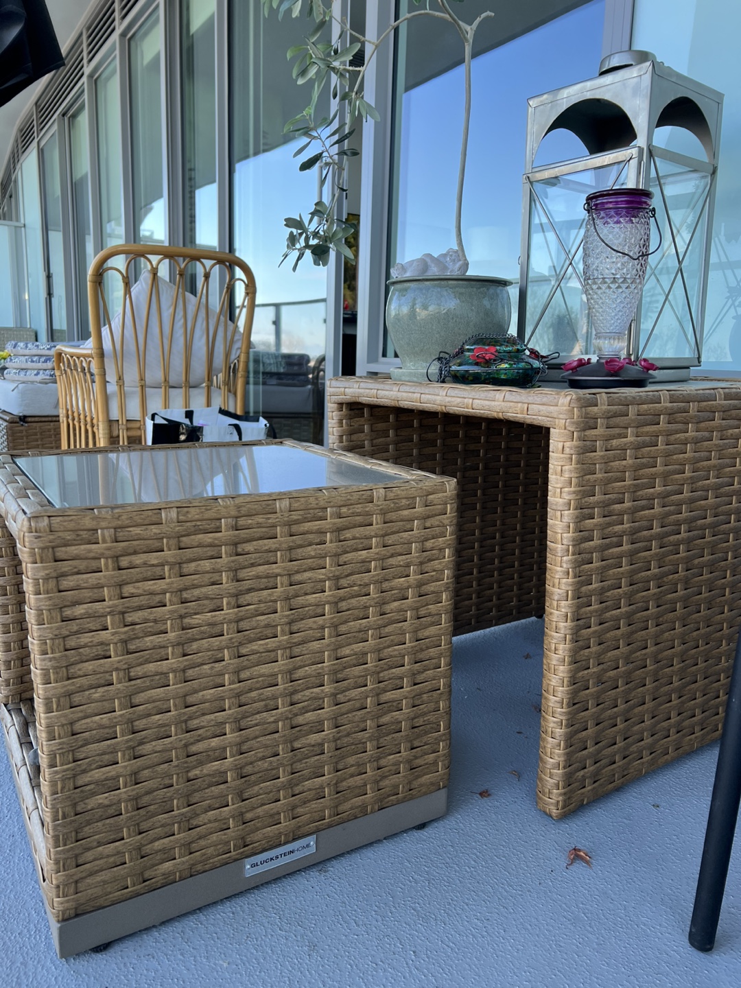 GluckSteinHome Sedona Patio Nesting Tables - Set of 2 - photo 2