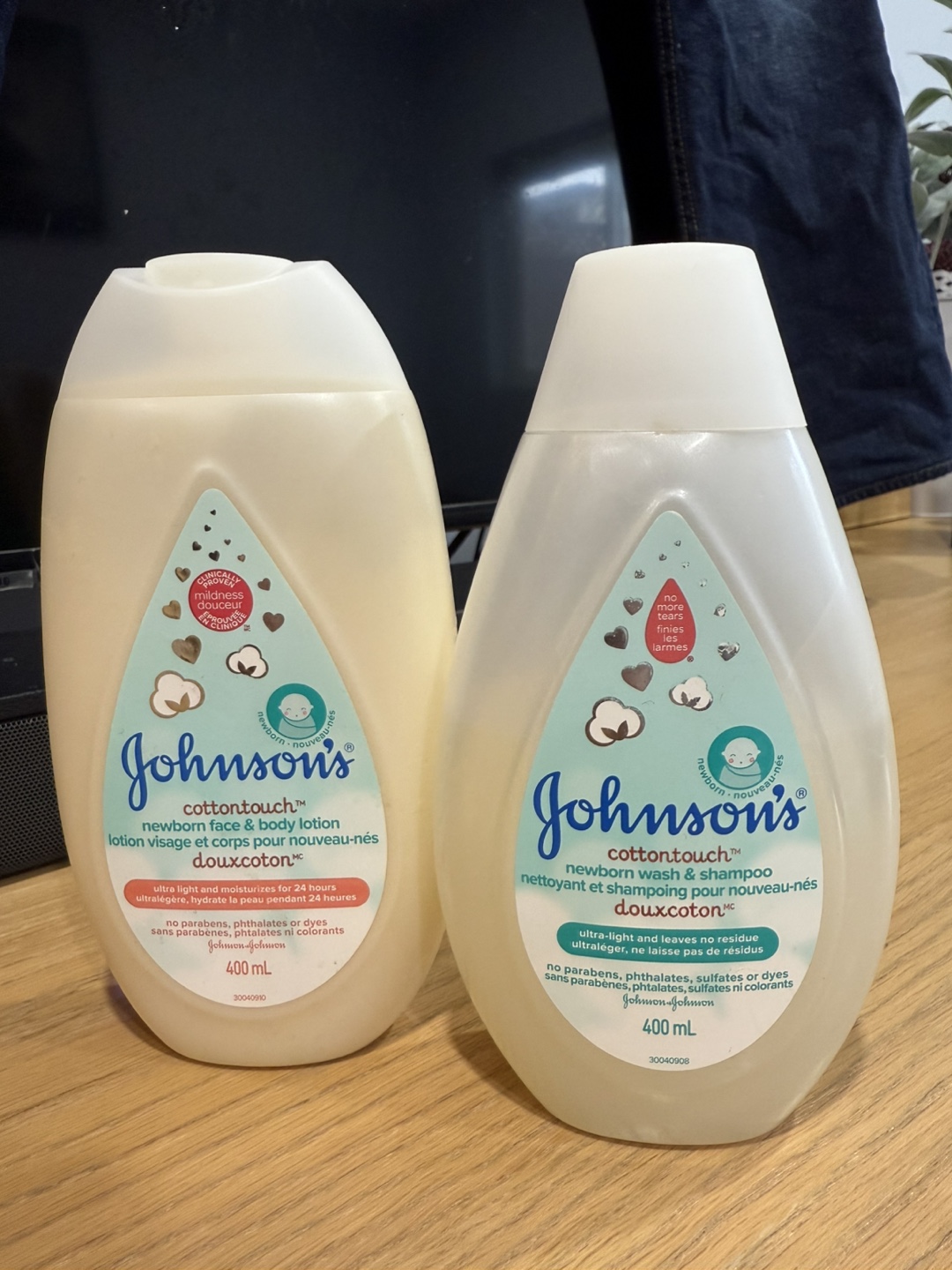 Newborn Lotion & Shampoo Duo #freecycle