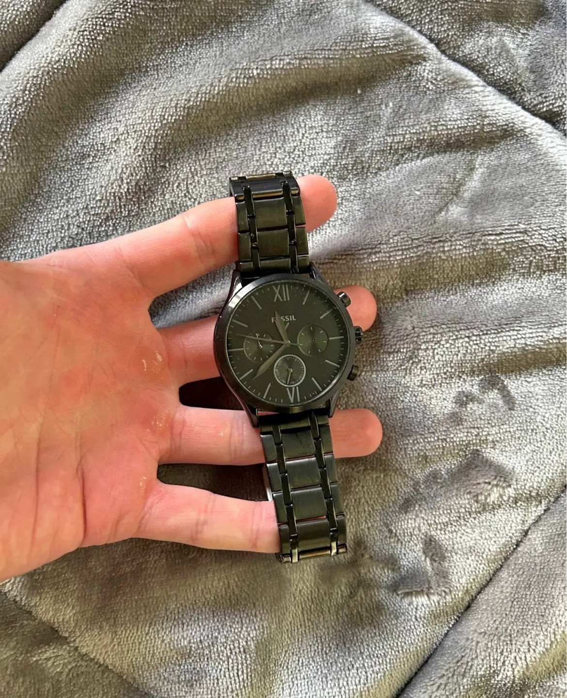Fossil Men's Black Chronograph Watch image indicator(2)