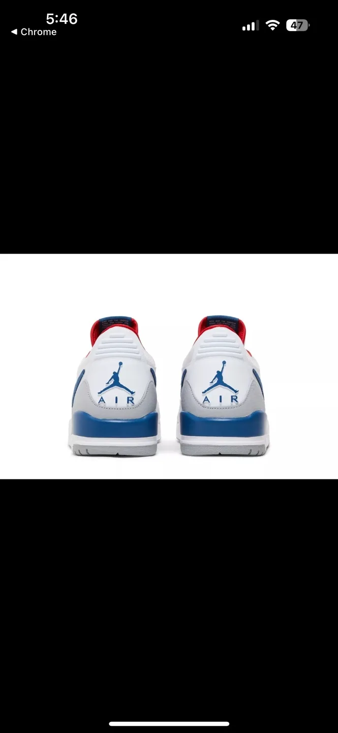 Nike Air Jordan Legacy 312 Low White Blue Grey Men Sneakers 13US image indicator(4)