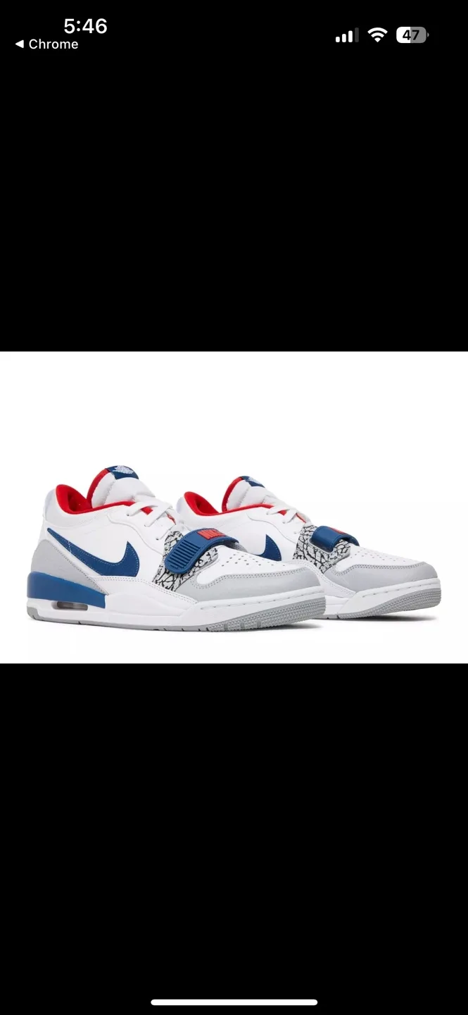 Nike Air Jordan Legacy 312 Low White Blue Grey Men Sneakers 13US image indicator(3)