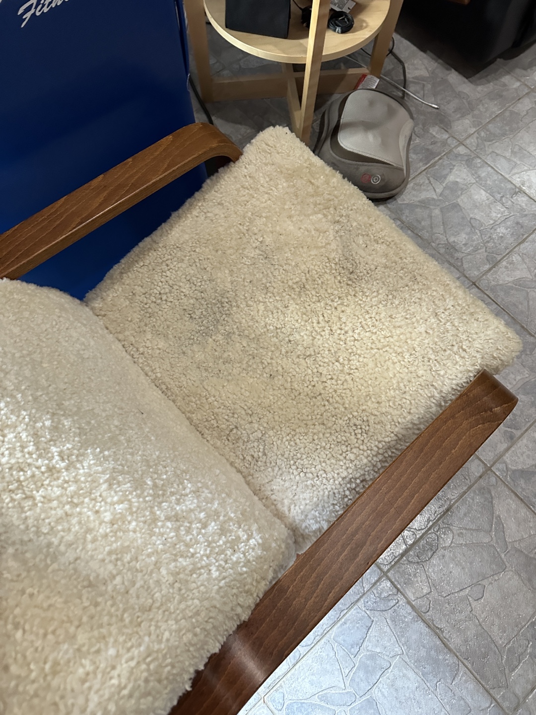 Vintage IKEA Scandinavian-Style Poang sheepskin cover chair - photo 2